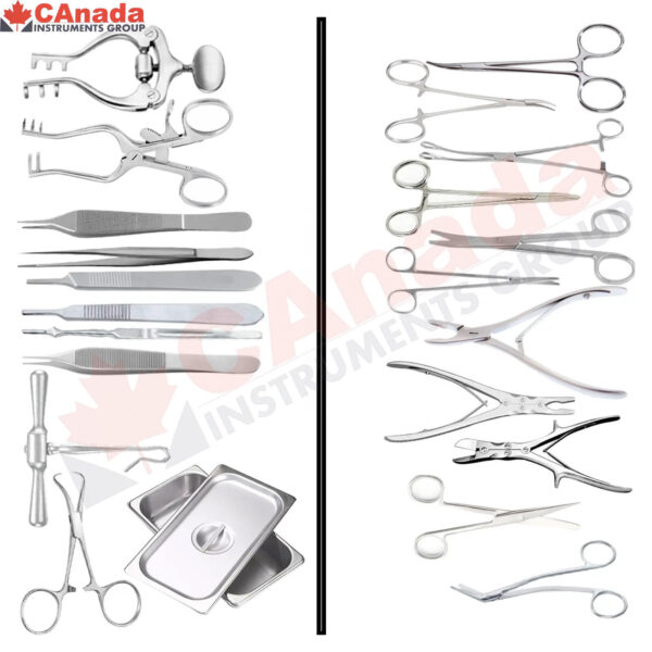 Craniotomy Basic Neuro Major Orthopadic ENT Mini Surgical Nasal Tool 53Pcs Instr