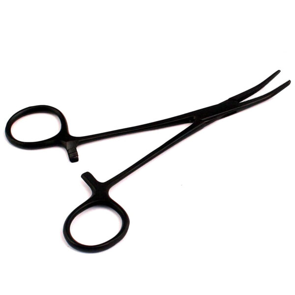 Crile Hemostat Forceps Curved 5.5" Black Color Surgical Instruments