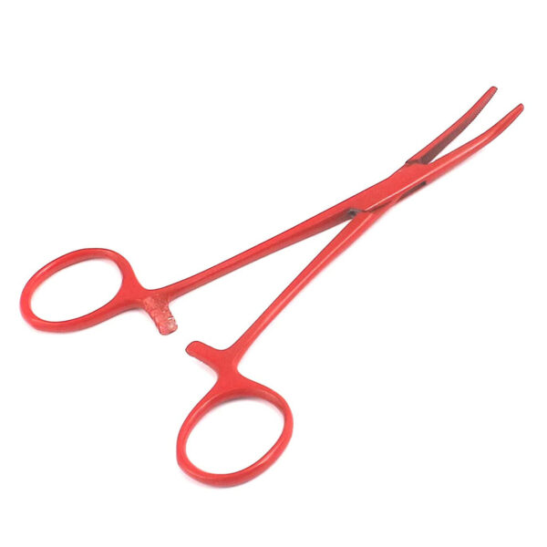 Crile Hemostat Forceps Curved 5.5" Red Color Surgical Instruments
