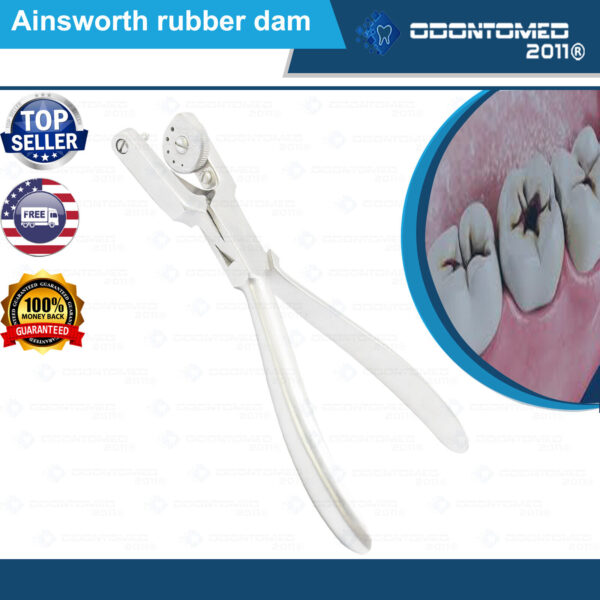 Dental Ainsworth Rubber Dam Punch Hole Clamp Plier Dental Surgical Instrument