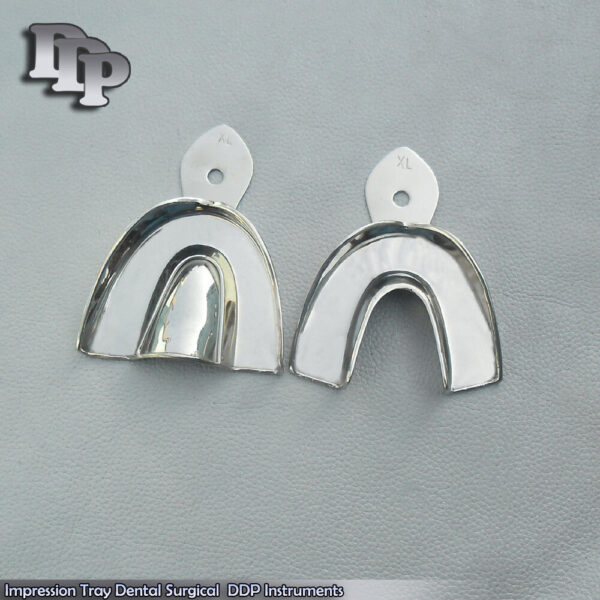 Dental Impression Trays Solid Set Of 2 pcs XL Size Surgical Instruments