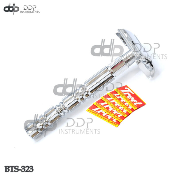 Double Edge Safety Razor Chrome Plated Stainless Steel BTS-323