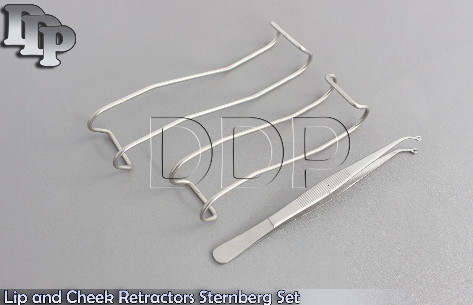 Lip-And-Cheek-Retractors-Set-of-2-Corn-Suture-Tweezers-X-1-121943320643