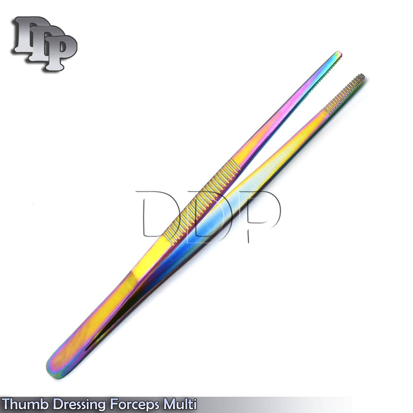 New-Thumb-Dressing-Forceps-5-Tweezers-Serrated-Multi-Rainbow-Color-372688344893