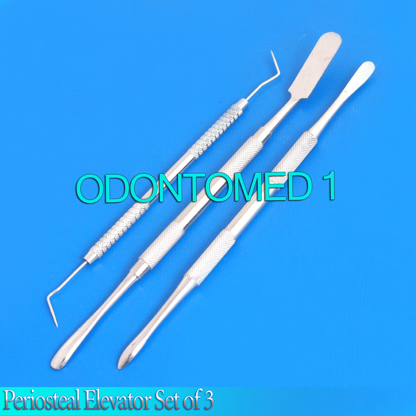 Periosteal-Elevator-Set-of-3-Dental-Implant-Stainless-Steel-Curettes-Molt-9-131860044493