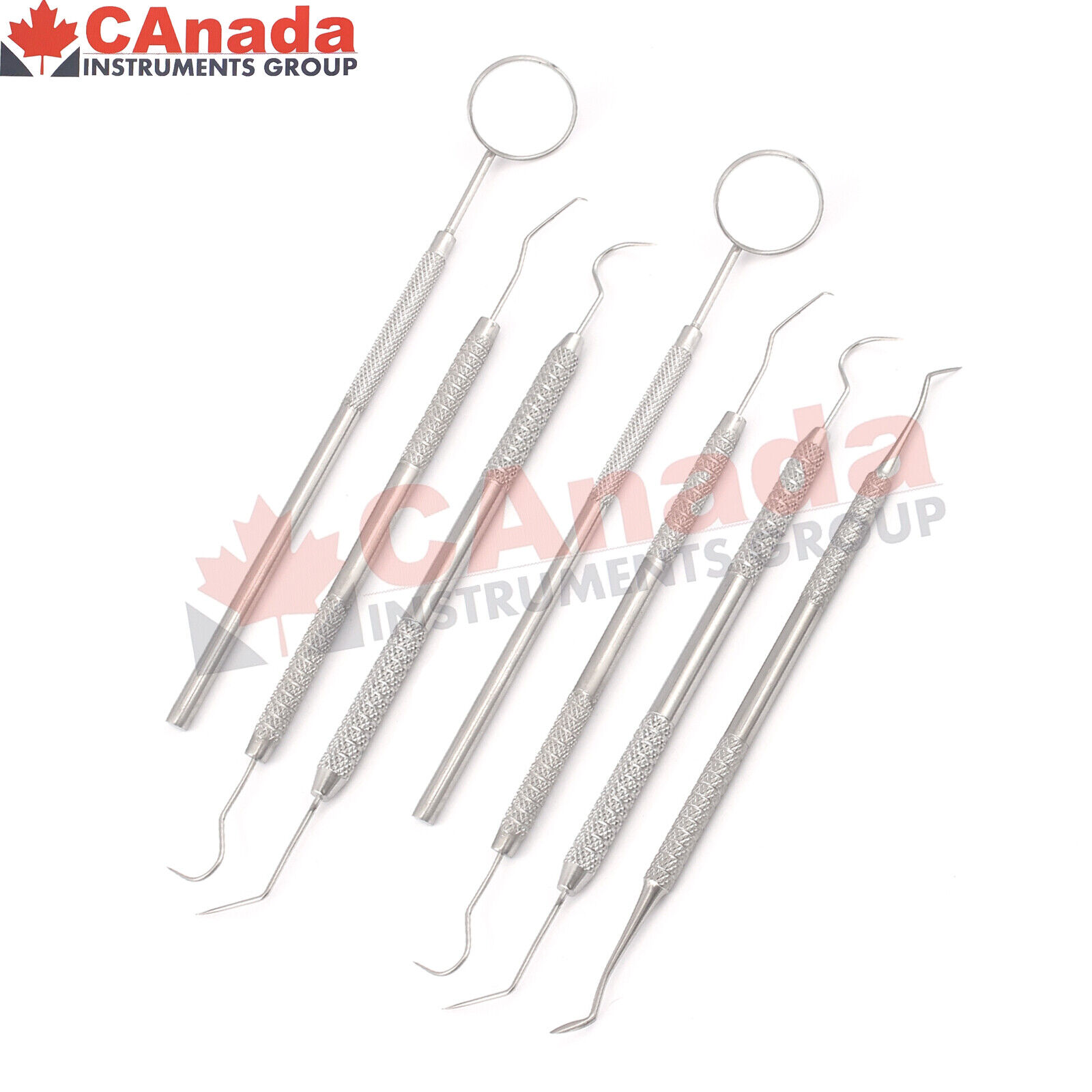 Pro-DENTAL-3-4-PIECE-SCALERS-Probe-Pick-SET-Mouth-Mirror-STEEL-Tool-KIT-164912009943