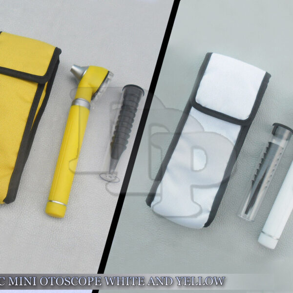Pro Physician 2.5V Halogen Light FiberOptic Otoscope Diagnostic Set White & Yellow