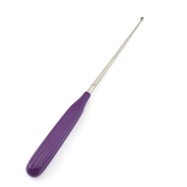 Spratt Brun Curette 10''(#4) Purple Coated Handle Surgical Orthopedic Instruments OP-112