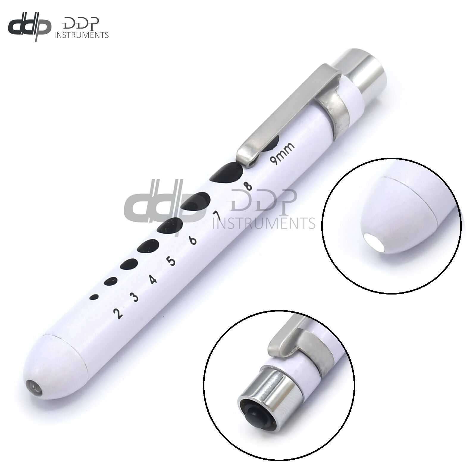 White-Reusable-Nurse-Penlight-Pocket-Medical-LED-with-Pupil-Gauge-PL-023-133532365533