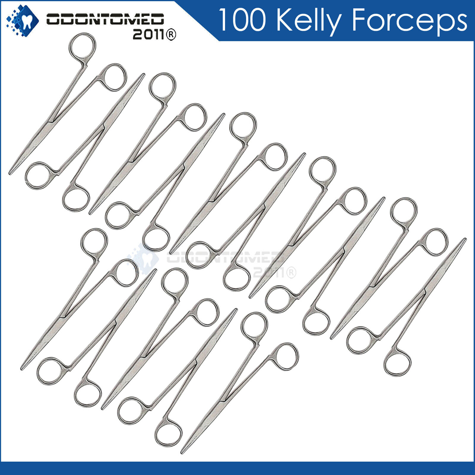100-Kelly-Hemostatic-Forceps-Non-Locking-FISHING-Straight-Surgical-Dent-DS-1564-115578665624