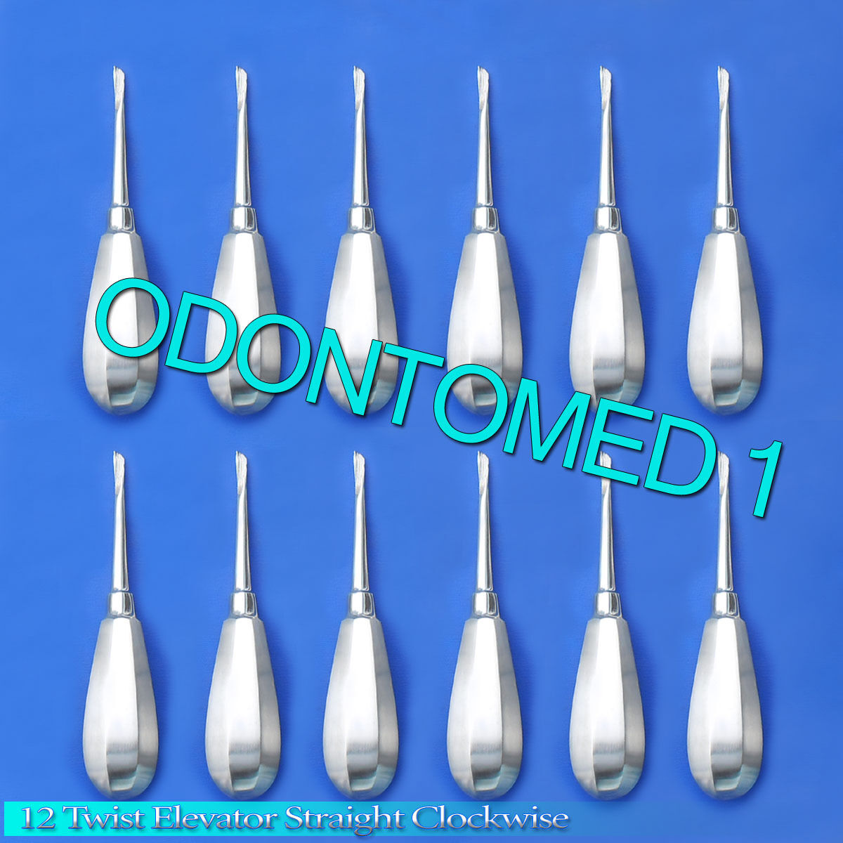 12-DENTAL-TOOTH-SURGERY-STRAIGHT-CLOCKWISE-GROOVE-TWIST-ELEVATOR-125578173404