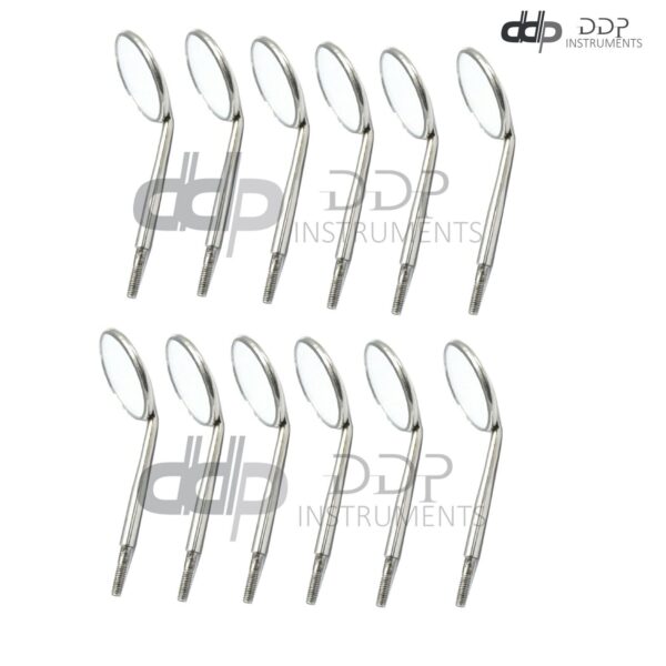 12 Pcs Dental Mouth Mirror Heads Cone Socket Stainless Steel Mouth Mirror Head