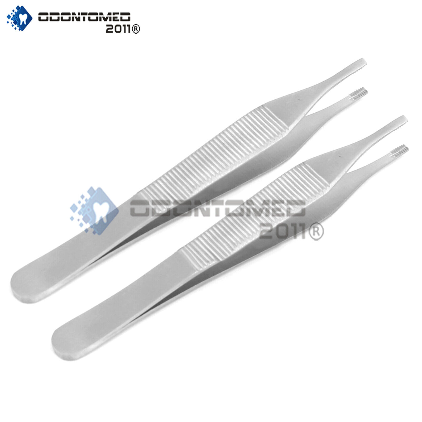 2-Adson-Brown-Forceps-7x7-Teeth-Surgical-Dental-Instruments-132407950824