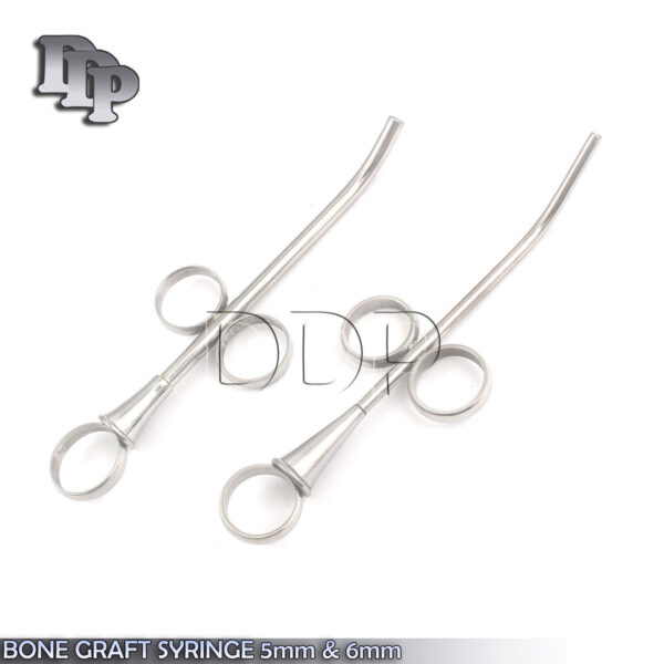 2 BONE GRAFT SYRINGE one of each 5mm & 6mm Implant Dental Instruments