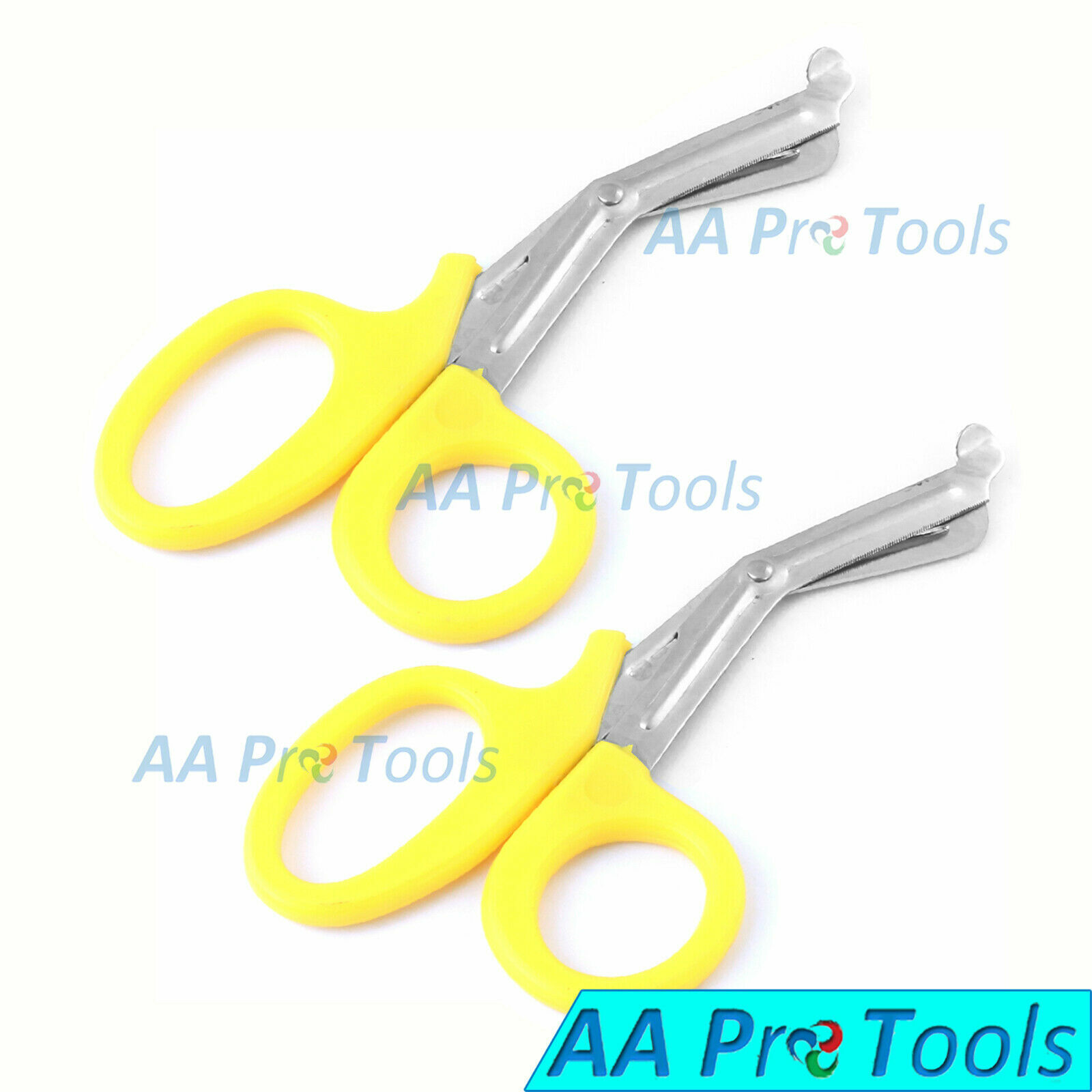 2-Pcs-55-Medical-EMTUtility-Scissor-Yellow-Color-5-12-Inch-Bandage-Shears-254499896184