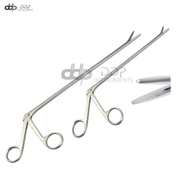 2 Pcs Alligator Forceps 12" + 14" Set Stainless Steel Surgical Instruments