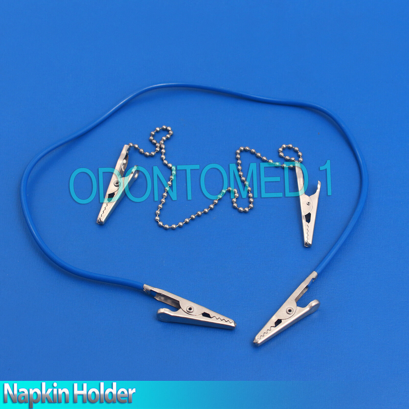 2-Pcs-Dental-Napkin-Holder-Bib-Clips-Tattoo-Piercing-Silicon-Cord-Clip-134297312894