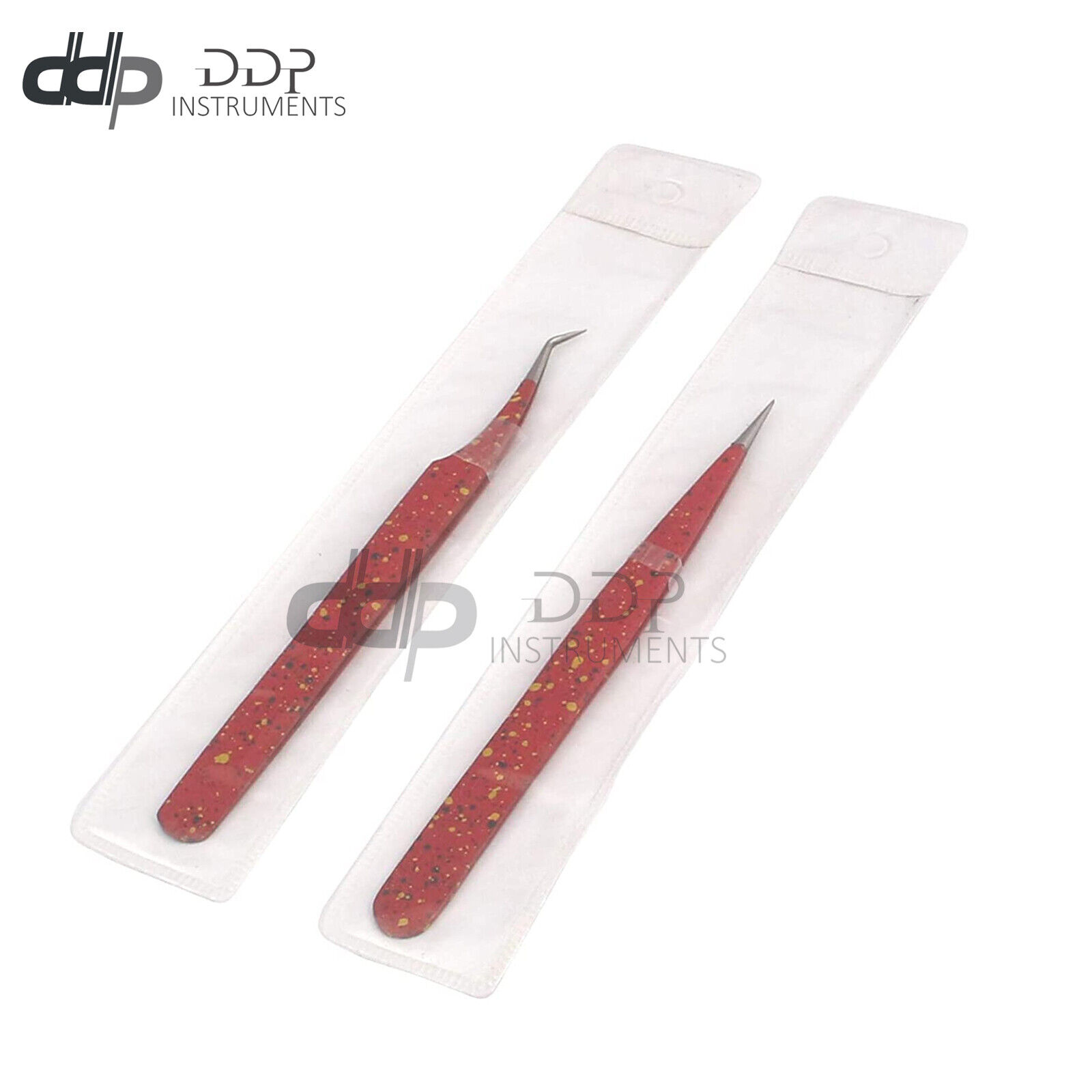 2-Pcs-Straight-And-Curved-Tip-Tweezer-Nipper-For-Eyelash-Extension-Red-Black-111450894514-2
