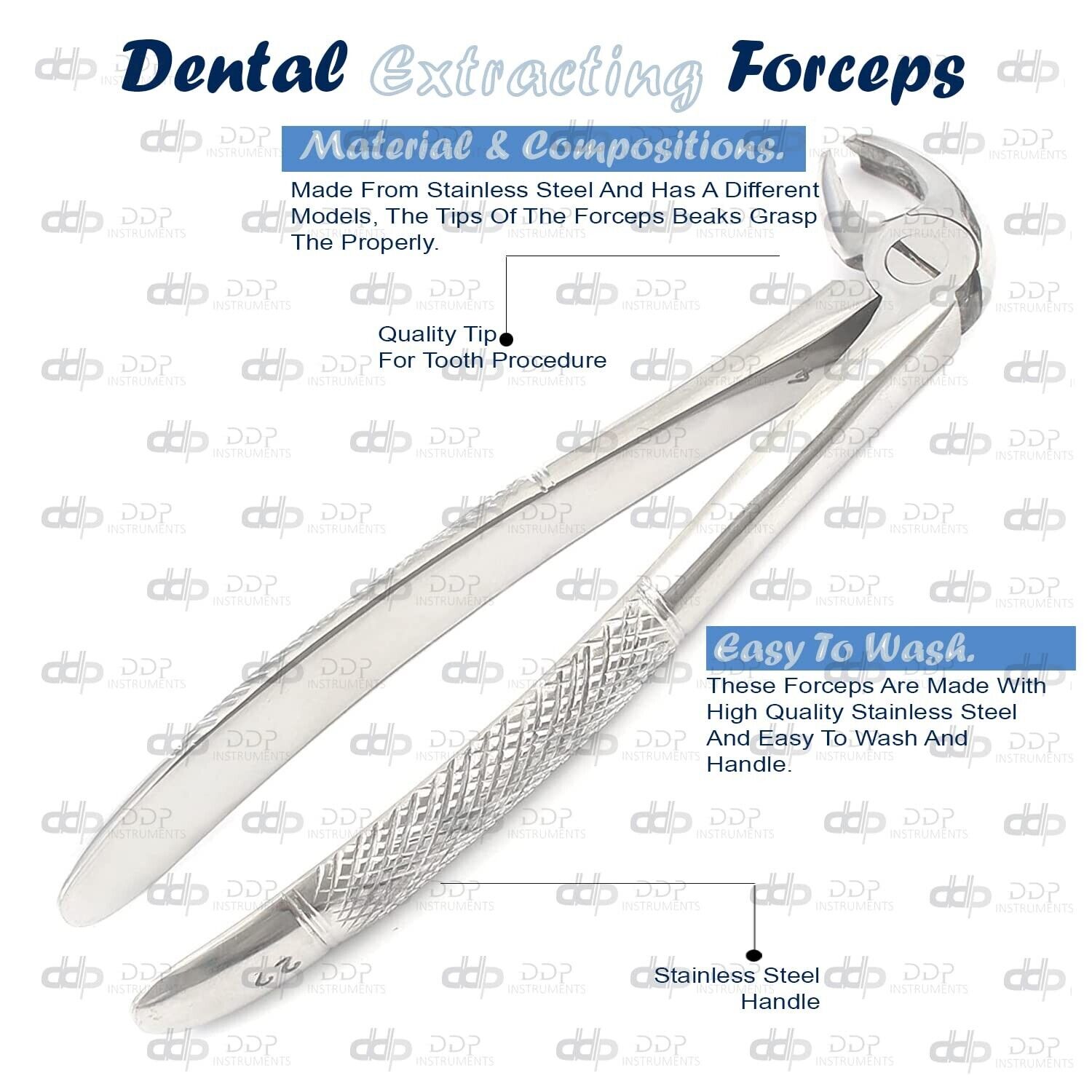 2-Pieces-EXTRACTING-FORCEPS-22-DENTAL-SURGICAL-INSTRUMENTS-111186558284-2