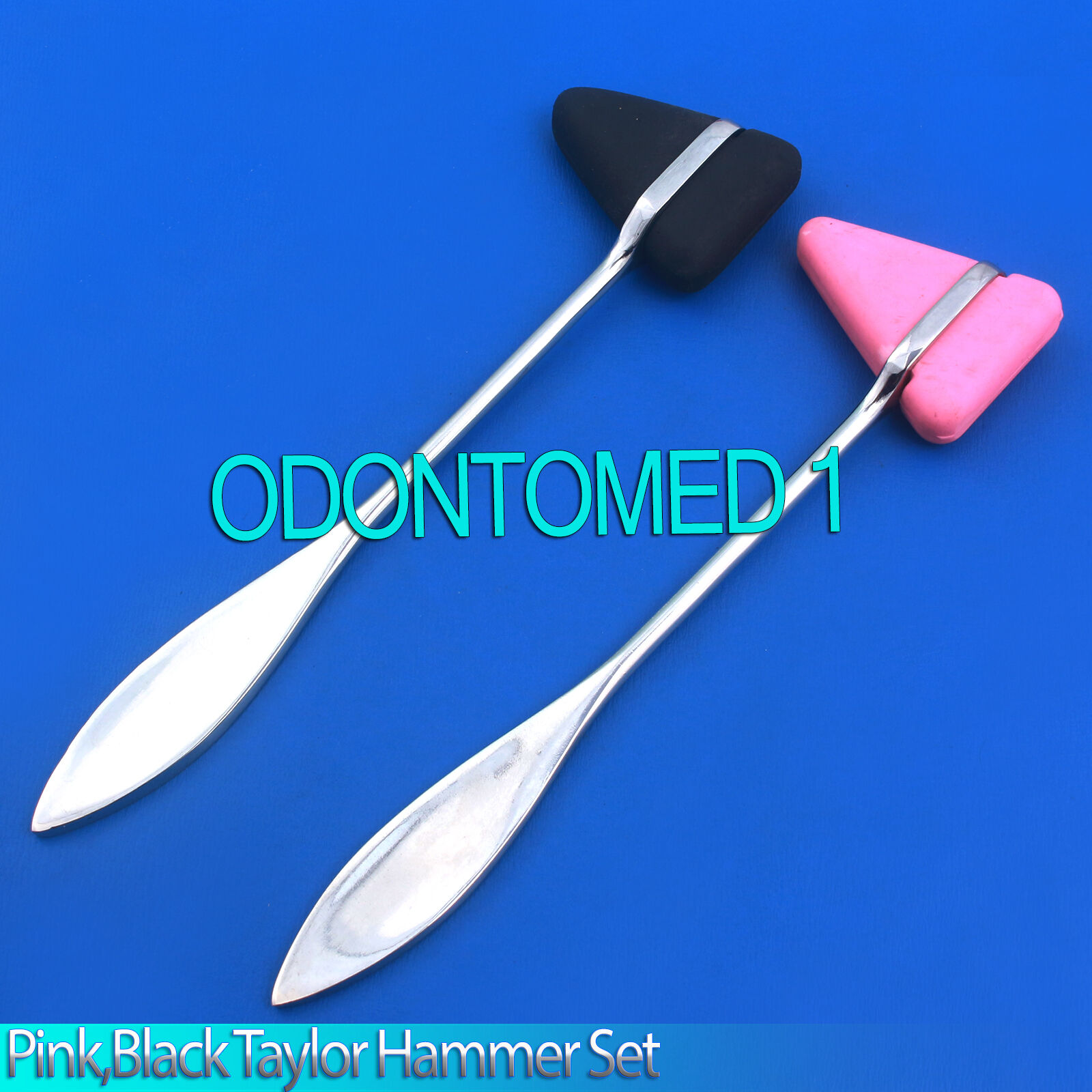 2-Pieces-Set-PinkBlack-Taylor-Percussion-Reflex-Hammer-Medical-Instruments-112291089144