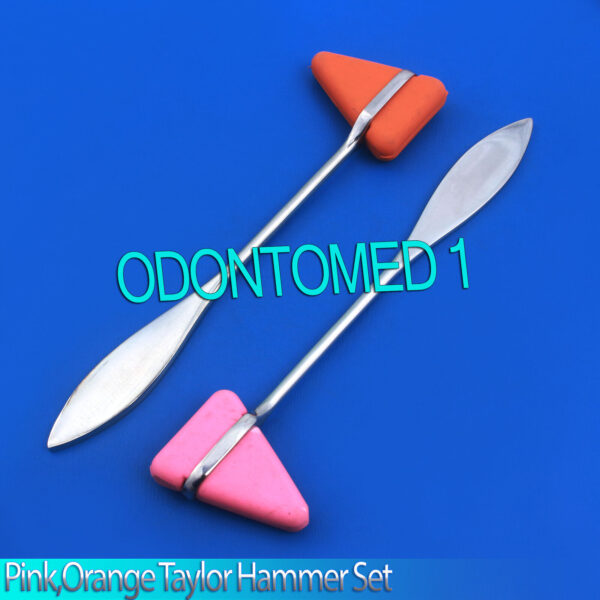2 Pieces Set Pink,Orange Taylor Percussion Reflex Hammer Medical Instruments