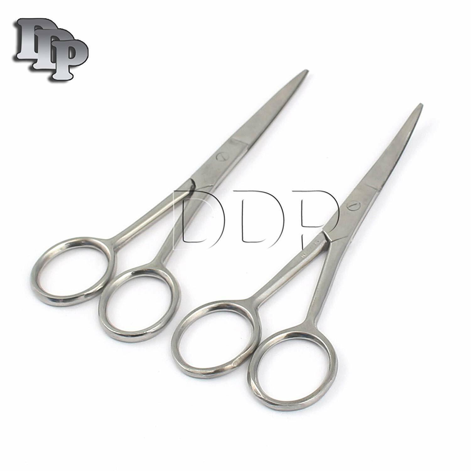 2pc-45-General-Purpose-Scissors-Disecting-Straight-Curved-Sharp-Surface-131970189574