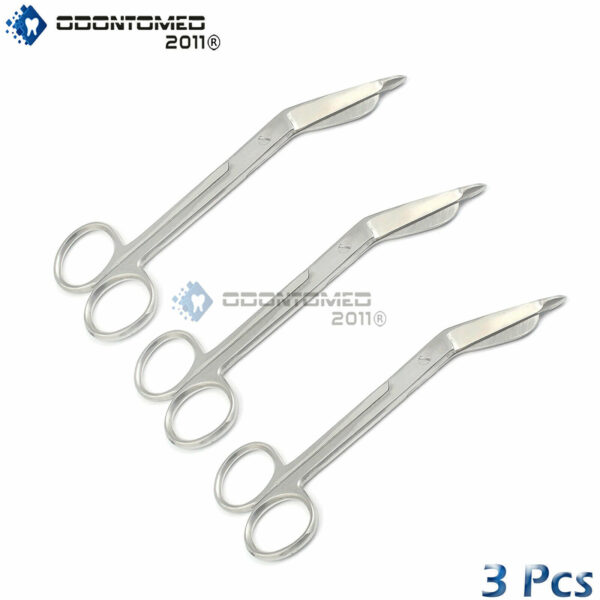 3 Lister Bandage Scissors 5.5" Surgical Medical Instruments Stainless Steel