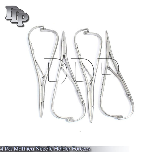 4 PIECES OF MATHIEU NEEDLE HOLDER 5.5'' Surgical Instruments