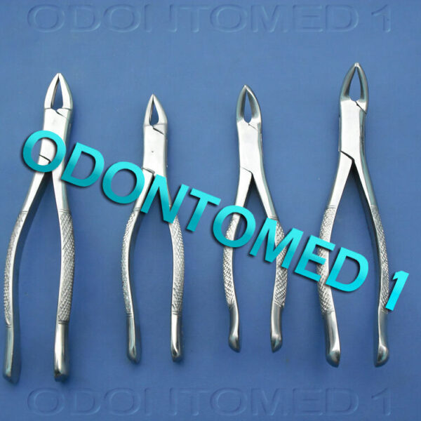 4 Pieces Extracting Forceps # 150+151+151s+150s Surgical Dental Instruments
