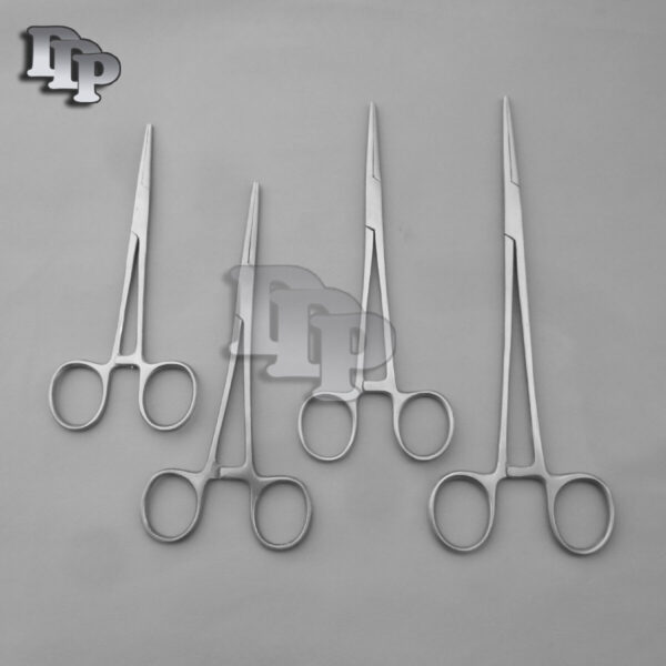 4 Rankin Crile Hemostat Locking Forceps Straight 5.5"+ 6" + 6.25" + 8" Surgical