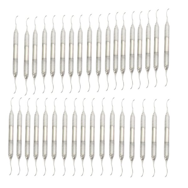 40 Pieces Gracey Curettes 17/18 Dental Periodontal Double Ended Hollow Handle