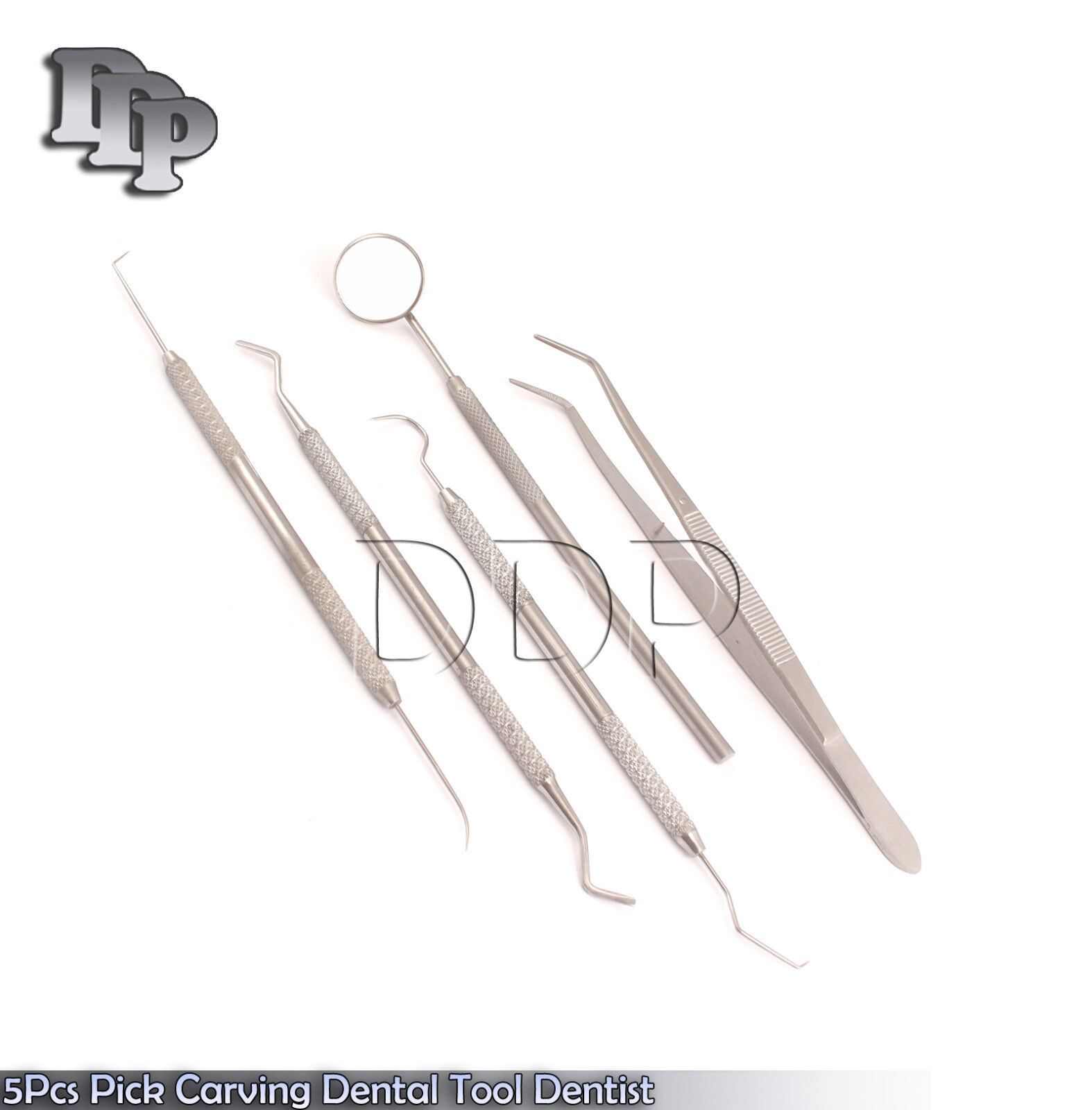 5Pcs-Pick-Carving-Dental-Tool-Dentist-Stainless-Steel-Clean-Teeth-Mirror-PR-0061-371982335324