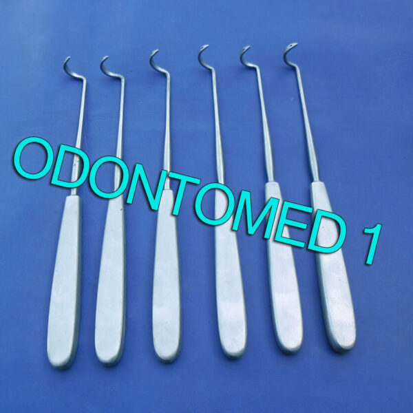 6 Deschamps Ligature Carrier 8" right blunt ORTHOPED INS