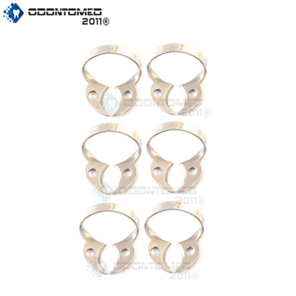 6 Endodontic Rubber Dam Clamp #W7 Surgical Dental Instruments