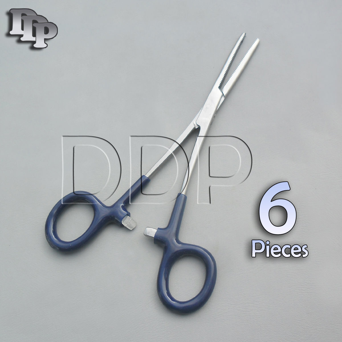 6-Hemostat-Pean-Forceps-Surgical-Instruments-Blue-Dep-Handle-55-Straight-131419139404