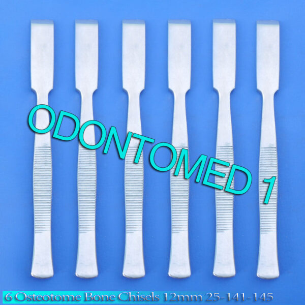 6 Osteotome Bone Chisels 12mm Surgical Orthopedic Instruments 25-141-145