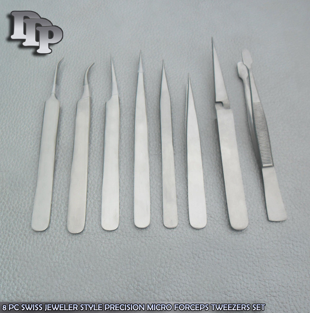 8-PC-SWISS-JEWELER-STYLE-PRECISION-MICRO-FORCEPS-TWEEZERS-SET-121297694934-2