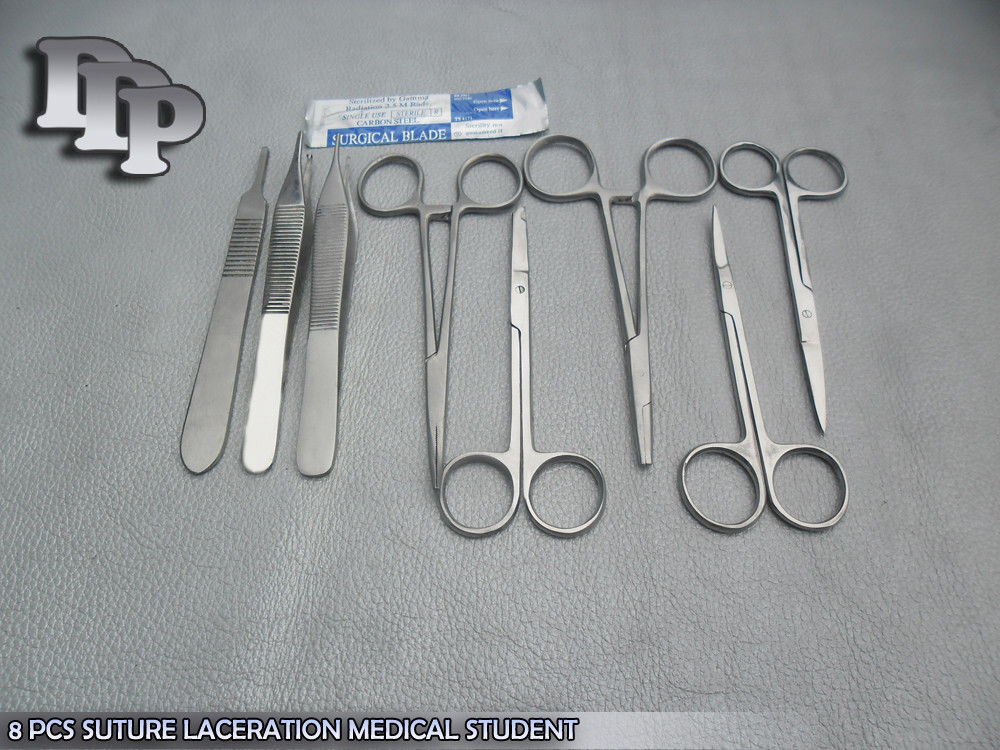 8-PCS-SUTURE-MEDICAL-STUDENT-SURGICAL-INSTRUMENTS-SET-KIT5-BLADE-10-111302343744-2