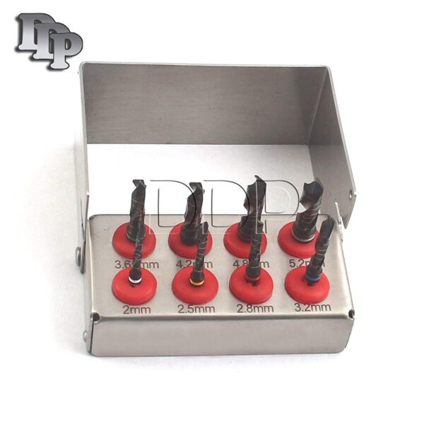 8 PCs Black Implant Drills Bit Dental Tooth Bone Expander Drills Kit DN-2239