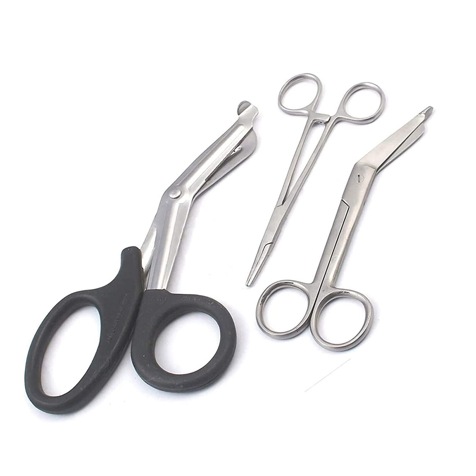 Black-EMT-Paramedic-Tools-Medical-Bandage-Scissors-Shears-Hemostat-Clamp-New-273567537144
