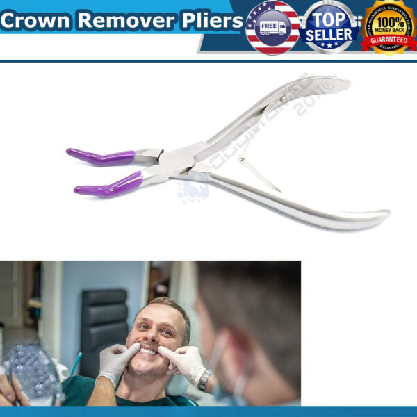 DENTAL SUP/ CROWN REMOVER PLIER 6" 30 Angled PVC Dep Surgical Instrument DS-1368