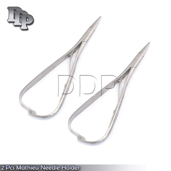 Dental Mathieu Needle Holder Forceps Ortho Ligature Bracket Removing Plier 2 Pcs