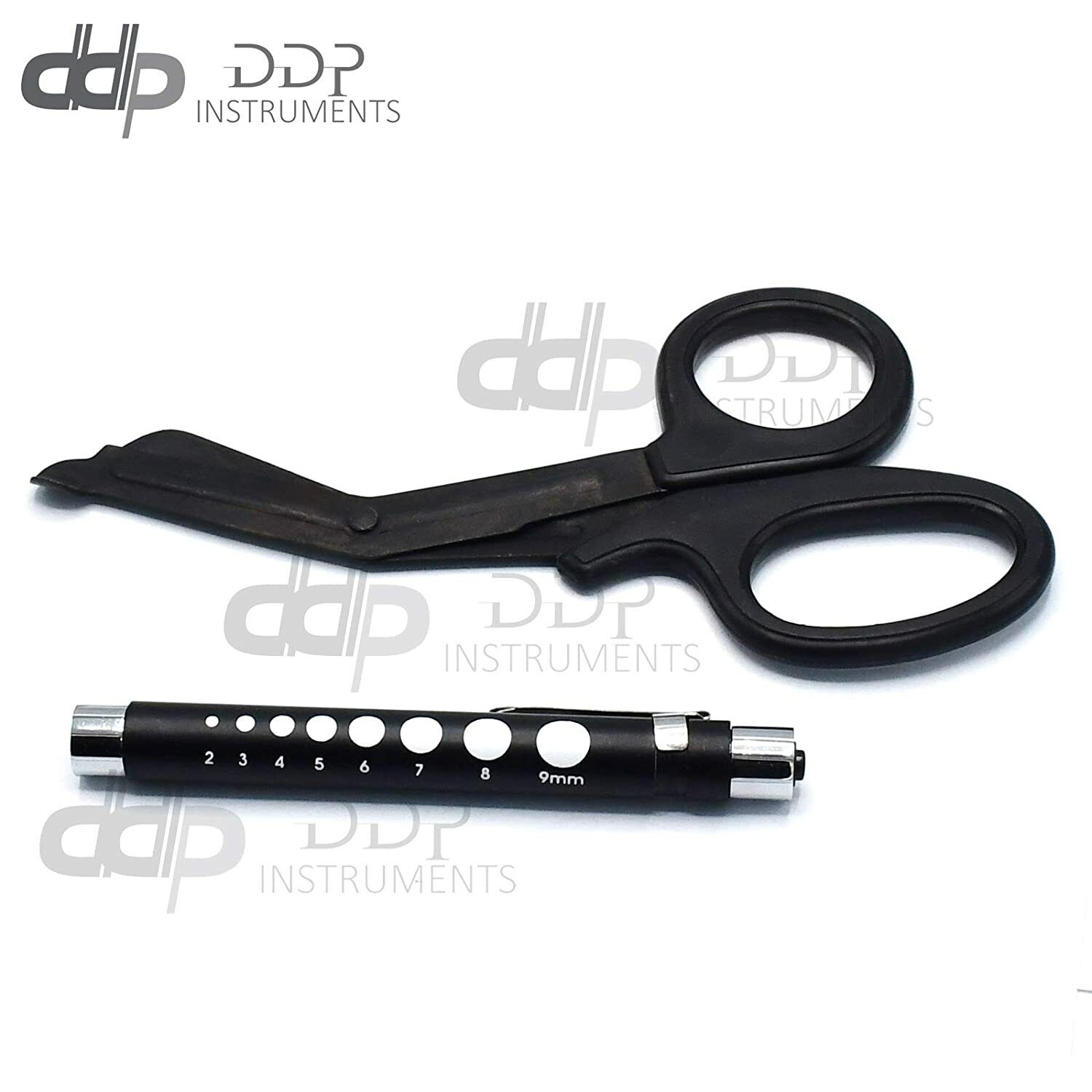 EMT-TRAUMA-PARAMEDIC-SHEARS-75-SERRATED-FLUORIDE-COATED-BLACK-PENLIGHT-373144982234-2