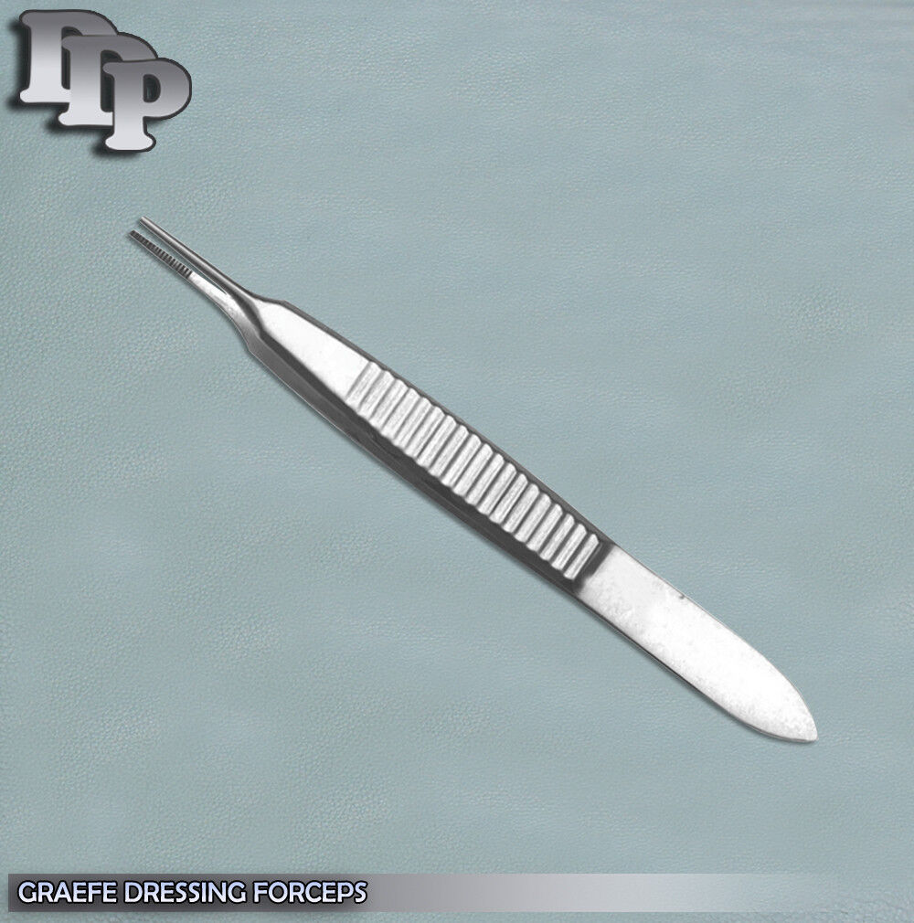 Graefe-Forceps-Dressing-Opthalmic-Surgical-Instrument-Serrated-Straight-3-111432962484
