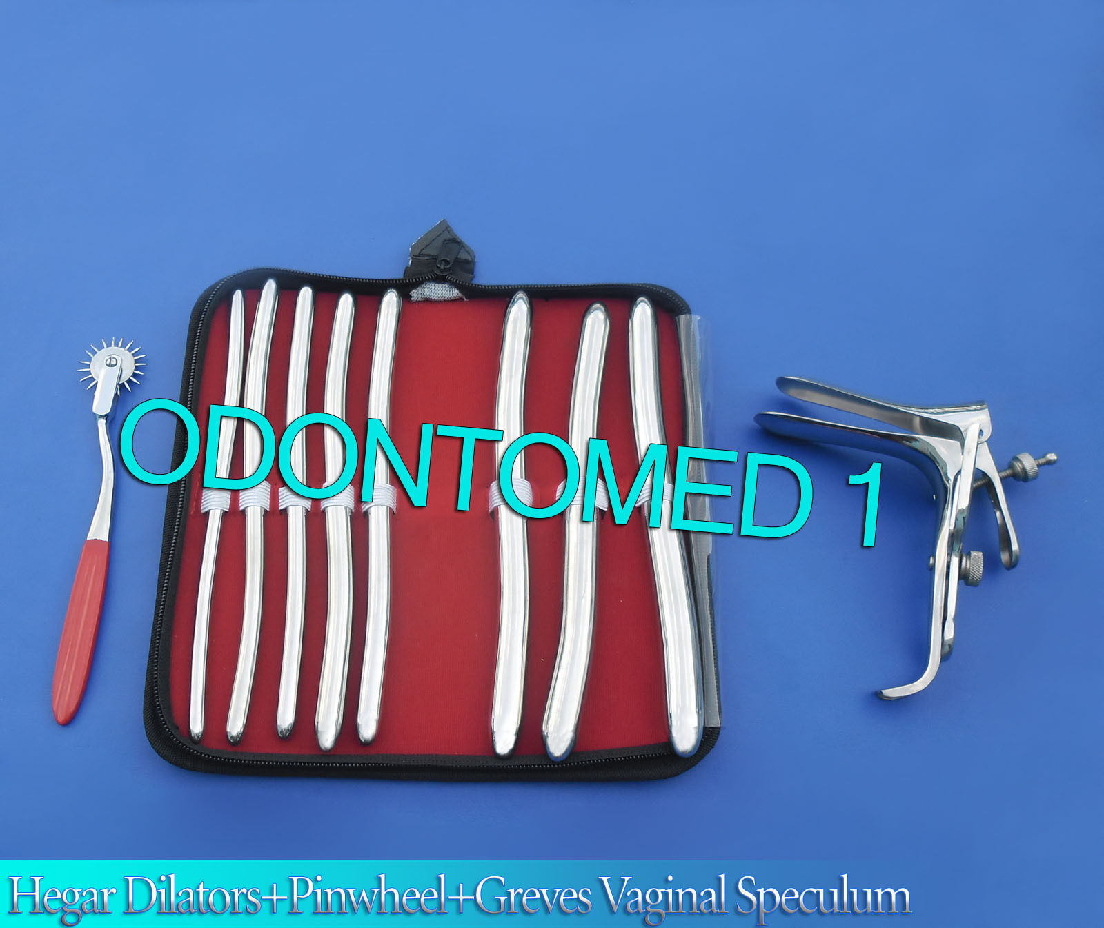 HEGAR-DILATOR-SOUNDS-8-PCS-RED-PINWHEEL-GRAVES-SPECULUM-LARGE-130972860484-2
