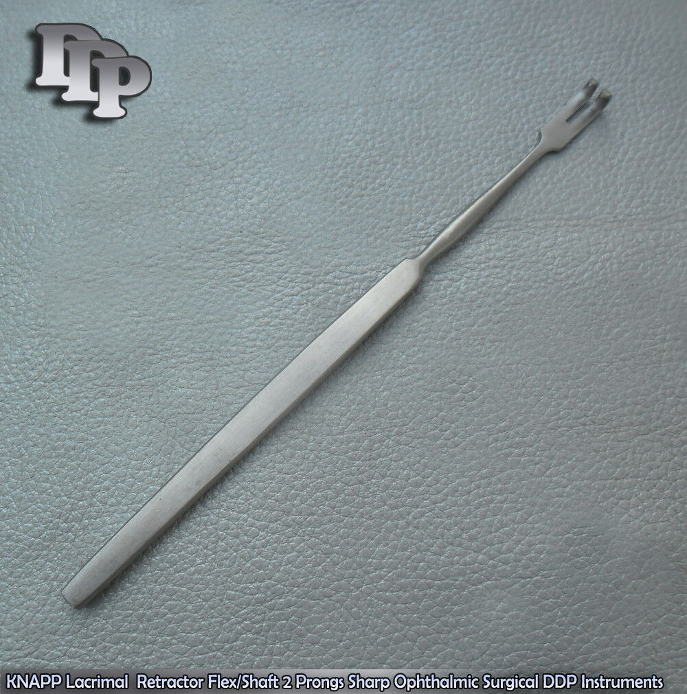 KNAPP-Lacrimal-Retractor-6-Shaft-2-Prongs-Sharp-Ophthalmic-Surgical-Instrument-121275118544