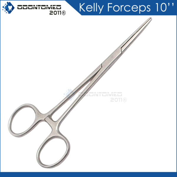 Kelly Hemostat Locking Forceps 10'' German Stainless Steel Surgical Instruments