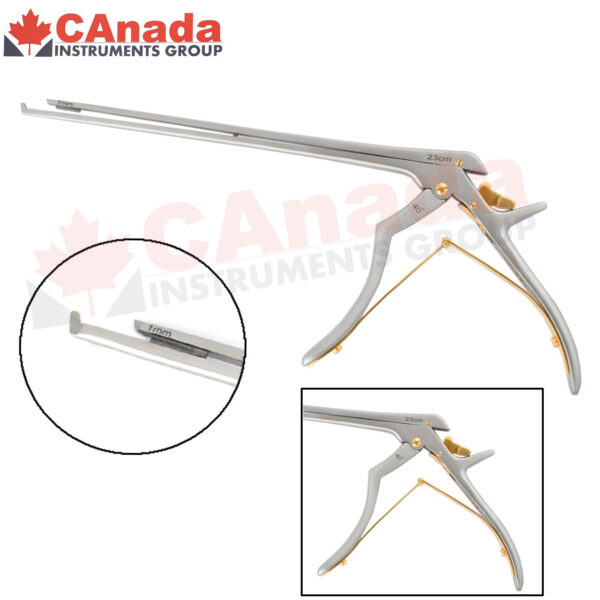 Kerrison Punch Rongeur 40 Degree Forward Up Cutting 1 mm x 23 cm OR Grade Steel