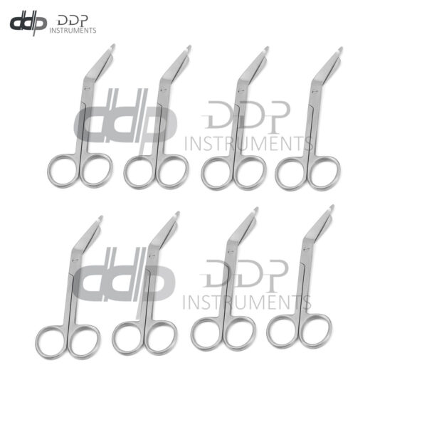 Lot Of 8 Pieces Lister Bandage Scissors 4.5" Surgical Dental Utility Scissors