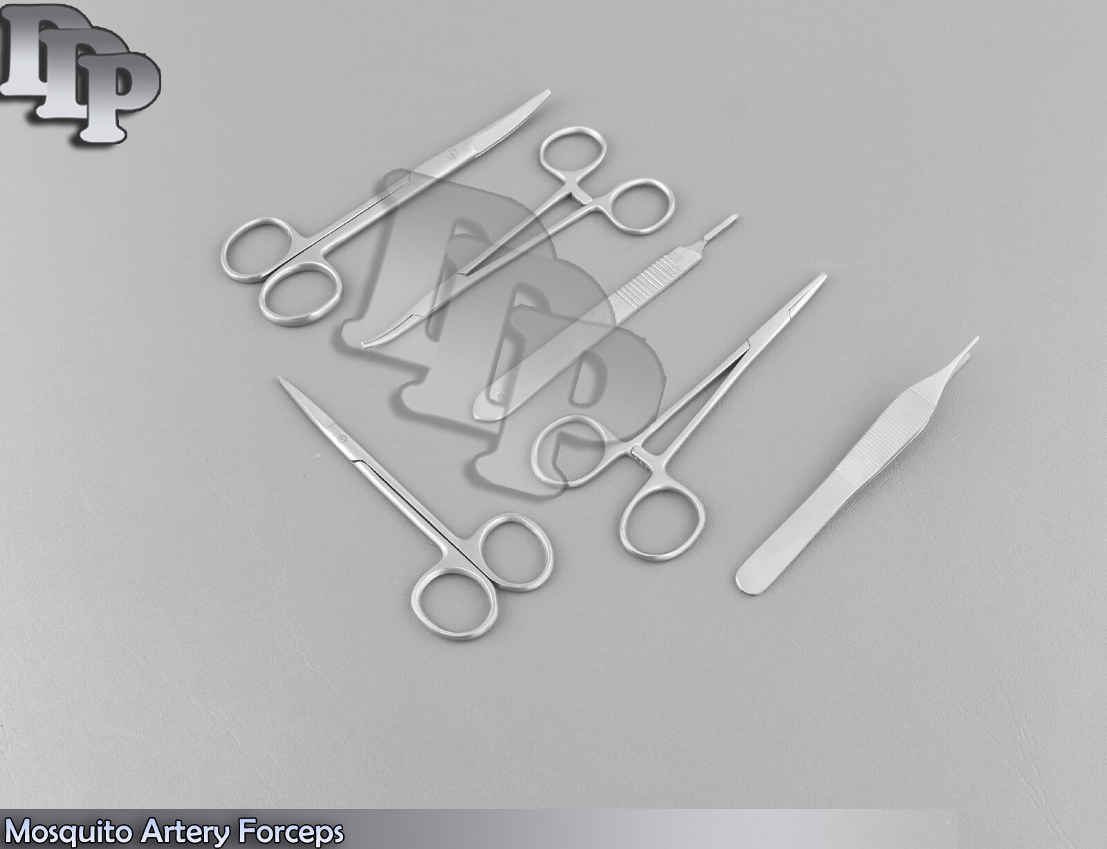 MOSQUITO-ARTERY-FORCEPS-IRIS-MAYO-SCISSORS-SCALPLE-HANDLE-3-VETERINARY-SURGICAL-371479520004